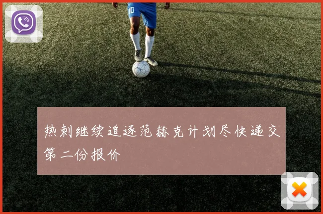 热刺继续追逐范赫克计划尽快递交第二份报价